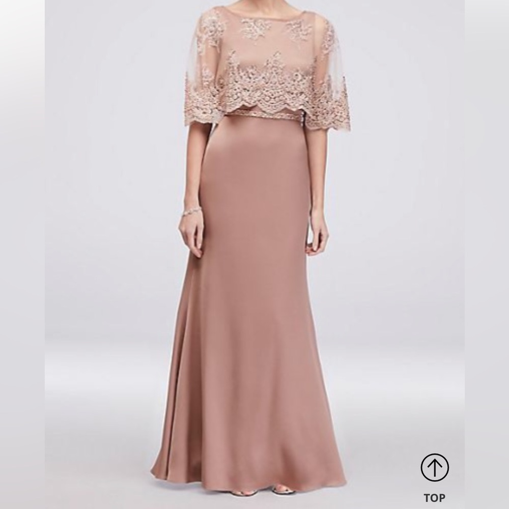 David’s Bridal Scallop Dress/Gown size 6